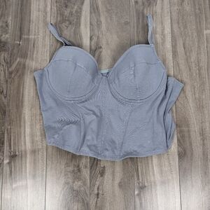 Ardene’s Ultra Crop Bustier Grey Size Extra Large